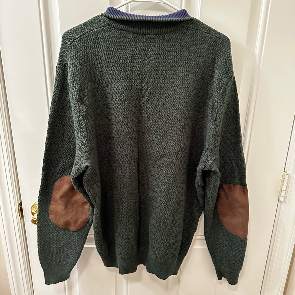 Vintage 💎 90s Chaps sweater quarter button up - Picture 5 of 6